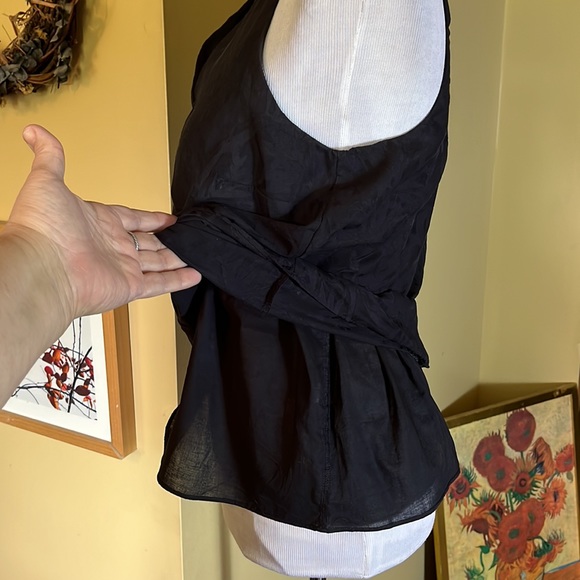 BANANA REPUBLIC Size Small Dual Layer Tank Floral burn-out Weave Cotton $59 NEW - Picture 5 of 14